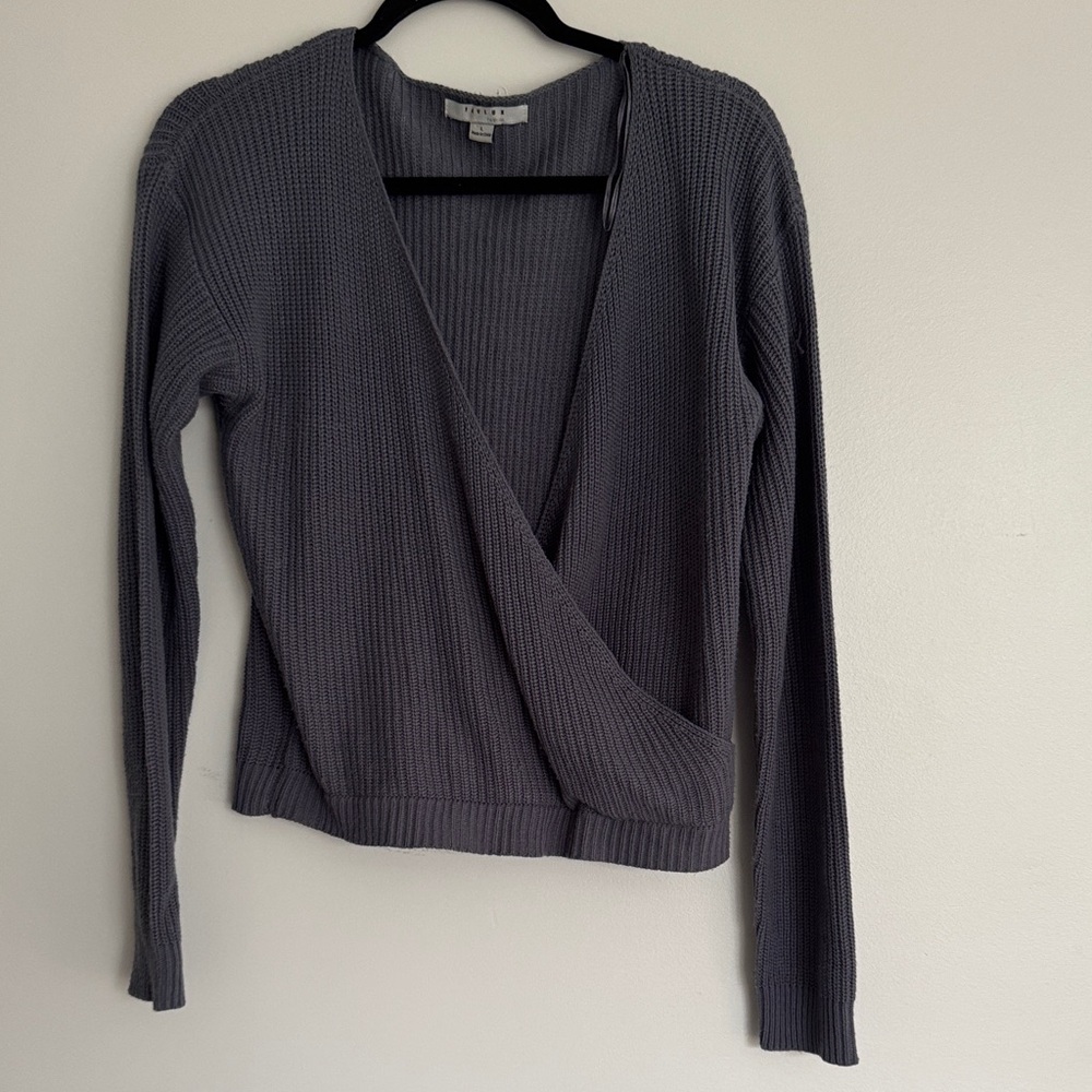 Favlux Wrap Deep V Sweater